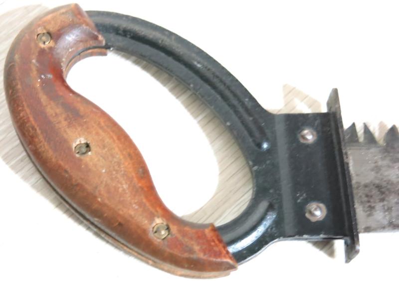 German Wehrmacht Pioniere 1943 Säge Combat Engineer Saw Near Mint Condition With Presstoff Ersatz Leather clg 43 Sheath, Wonderful Matching Set.