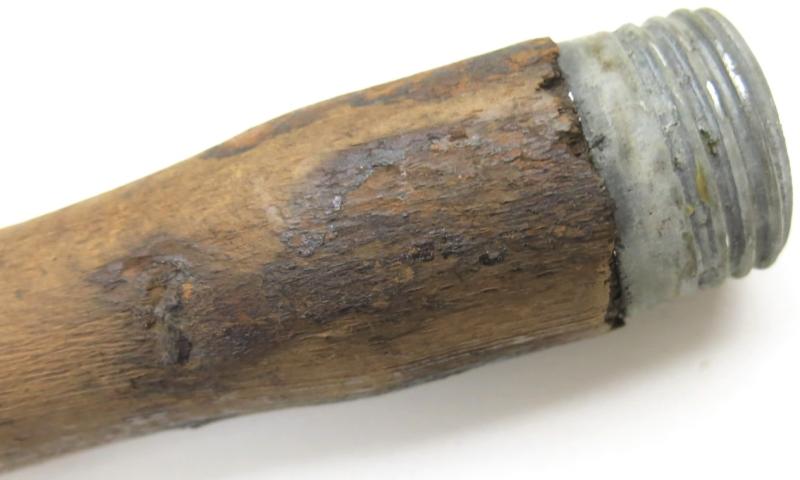 German Wehrmacht M24 Stielhandgranate Stickgrenade Wood Handle Stick No Markings, Inert.... It Is A Wood Stick.