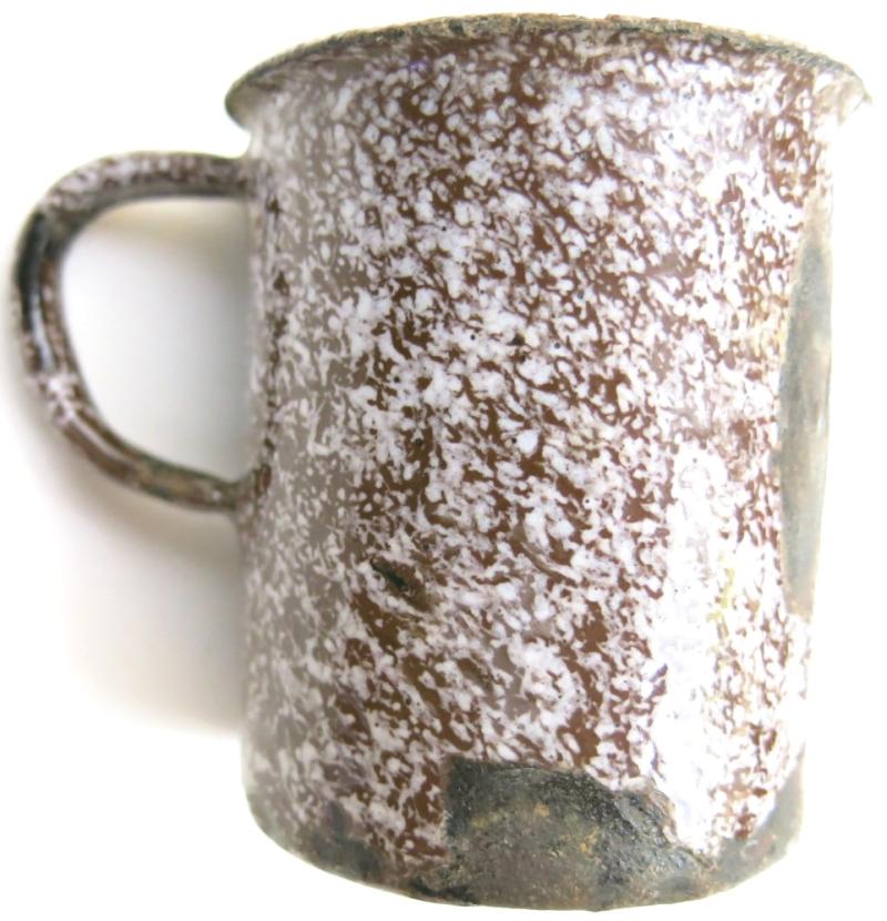 German Post War Coffee Mug Made From A M43 Stickgrenade Can.