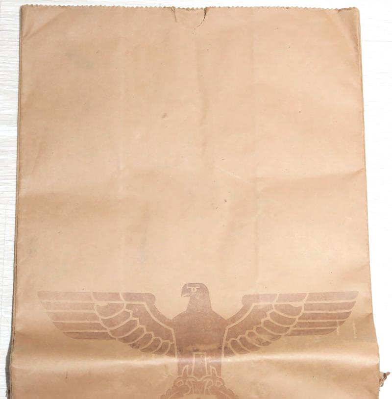 German Wehrmacht Food Sack IN PAPER, Minty Unused From 1944.
