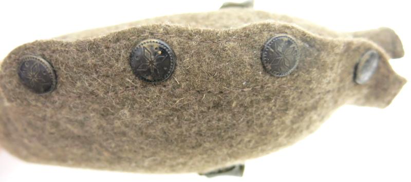 German Wehrmacht Canteen Early Felt Cover Or Jacket With Stocko 4 Brass Buttons.
