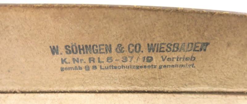 German Luftschutz Gastasche Pouch, Empty, But With A Nice