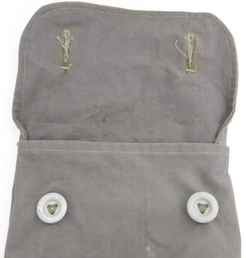 German Wehrmacht Zeltbahn 31 Zeltzubehörtasche Tent Accessory Pouch/Bag In A Nice Luftwaffe Blue Canvas.