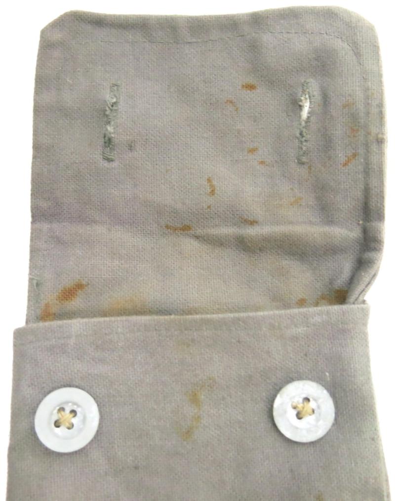 German Reichswehr Early Wehrmacht Zeltbahn 31 Zeltzubehörtasche Tent Accessory Pouch/Bag In A Nice Stone Grey Canvas.
