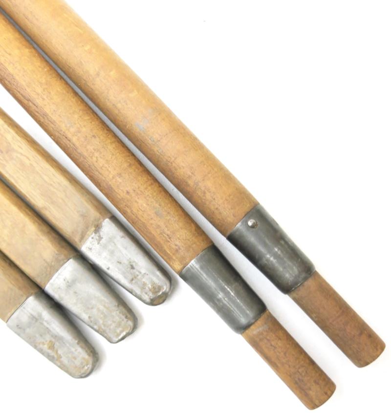 German Wehrmacht Zeltbahn 31 Zeltpflöcke 29 Tent Peg/Stake Early War Wood Model + Zeltstock 01 Tent Pole Set Of Five Pieces All From Same Soldier.