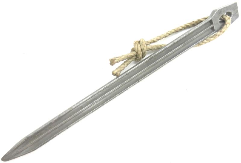 German Wehrmacht Zeltbahn 31 Zeltpflöcke 29 Tent Peg/Stake Aluminium Model L & F 38.