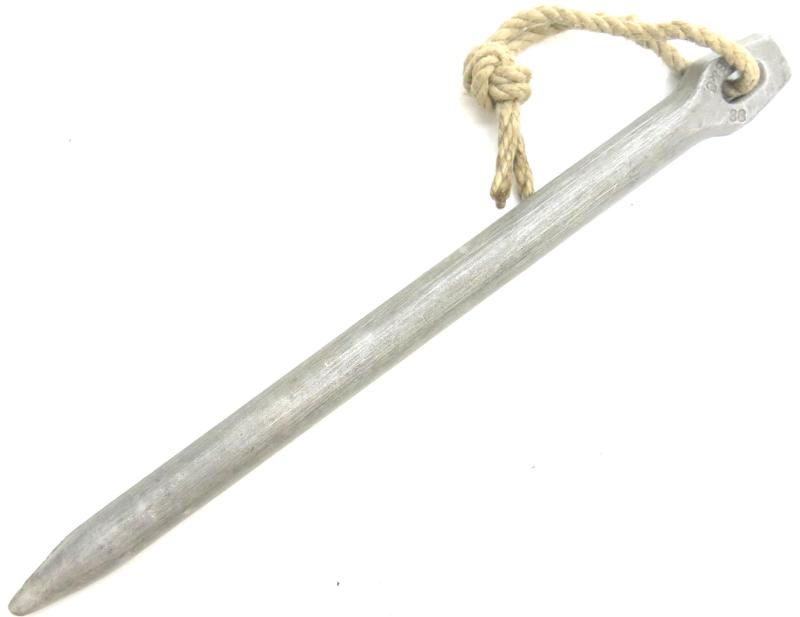 German Wehrmacht Zeltbahn 31 Zeltpflöcke 29 Tent Peg/Stake Aluminium Model S & C 38.