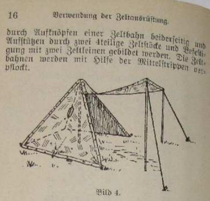 German Wehrmacht Zeltbahn 31 Zeltstock 01 Wood With Steel Fittings Tent Pole.