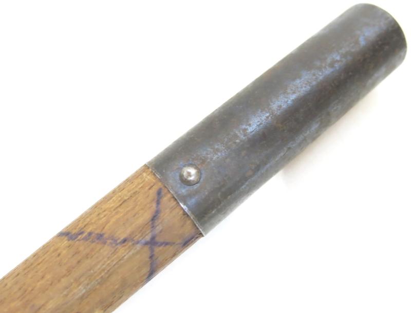 German Wehrmacht Zeltbahn 31 Zeltstock 01 Wood With Steel Fittings Tent Pole.