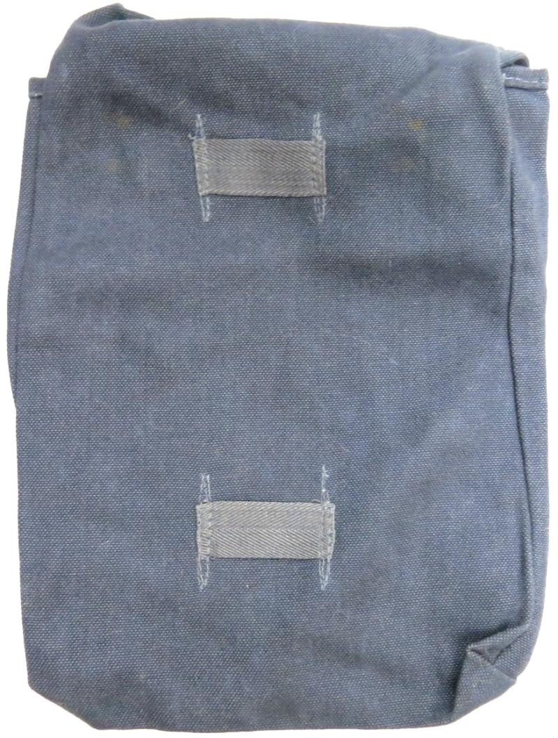 German Wehrmacht Luftwaffe M31 Gasplane Tasche Gascape Pouch Blue Cloth, bpl, Mint From Stock.