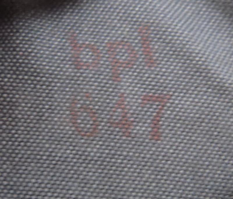 German Wehrmacht Luftwaffe M31 Gasplane Tasche Gascape Pouch Blue Cloth, bpl, Mint From Stock.