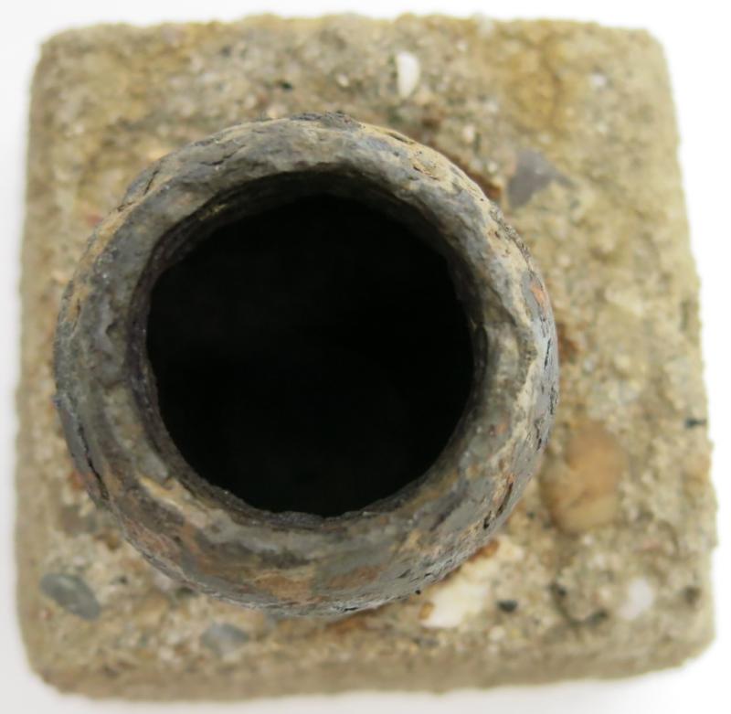 German Wehrmacht Behelfs Schützenmine W1 + Z.u.D.Z 29, (Zug und Druck Zünder 29), Inert.