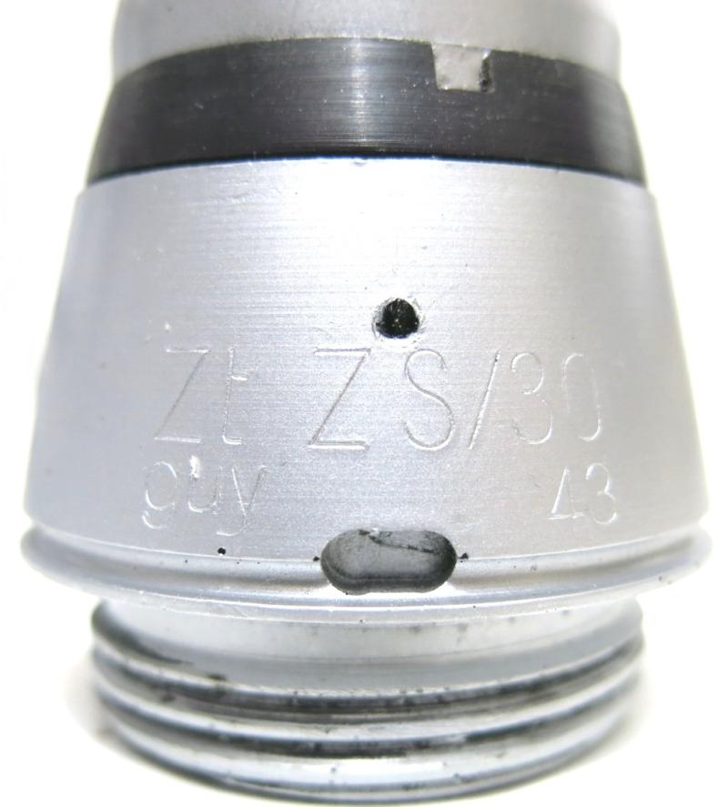 German Wehrmacht Zt Z S/30 Zeitzünder S/30 Fuze As Used On 8,8 cm, 10,5 cm And 12,8 cm Flak, For Example, Resin Replica, Inert.