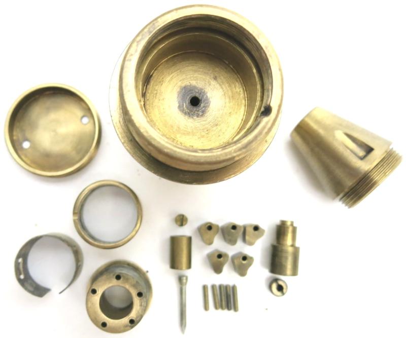 Dutch 7.5 cm Feldkanone 243(h) Zünder Fuze In Brass, Used Also By The Wehrmacht, Hard To Find, Inert.
