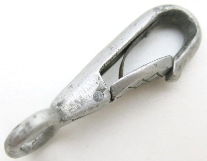 German Wehrmacht Aluminium Hook For Canteen Straps.